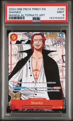 2024 ONE PIECE PRB01-PREM BOOSTER -ONE PIECE CARD THE BEST- #120 SHANKS PSA 9 - Image 1