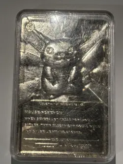 Pokemon Original Packaging 1999 Burger King Pikachu 23K Gold Plated Trading Card - Image 2
