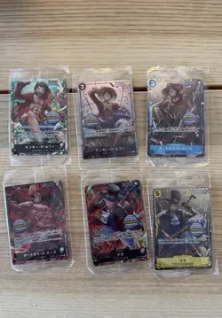 One Piece TCG EXCLUSIVE Asia Mini Tin Vol 1 Set of 6 Promo Foil Cards (SEALED) - Image 1