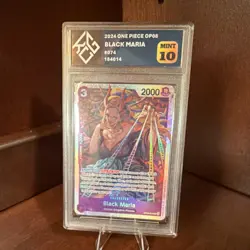 One Piece CCG Black Maria 074 OP08 2024 Mint 10 Holo King Card Grading - Image 1