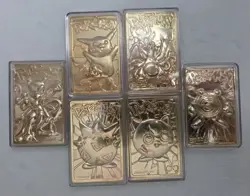 1999 Burger King Pokemon Gold Plated Trading Card Charizard Pikachu Mewtwo - Image 1