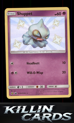 Shuppet SV16/SV94 Pokemon Shiny Holo Rare Hidden Fates: Shiny Vault Card NM - Image 1