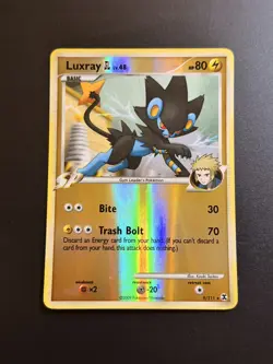 Pokemon Card Luxray GL 9/111 Platinum Rising Rivals Reverse Holo Rare NM - Image 1