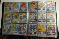 Huge 252 card Pokemon binder collection Illustration Rare , Gold , Vint. & MORE - Image 3