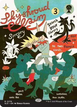 MTG English Skyshroud Claim NM Foil Secret Lair - Image 1