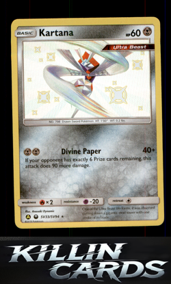 Kartana SV33/SV94 Pokemon Shiny Holo Rare Hidden Fates: Shiny Vault Card NM - Image 1