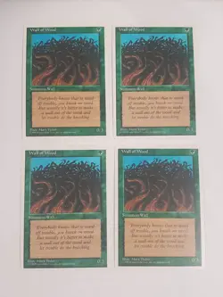 MTG Playset 4x Wall of Wood (4th Edition/Green/C) - BGM - Image 1