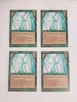 MTG Playset 4x Wall of Ice (4th Edition/Green/U) - BGM - Image 1
