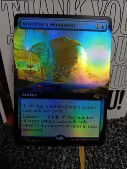 Riverchurn Monument 381 Foil Borderless Aetherdrift Magic The Gathering - Image 1