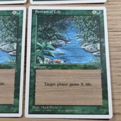 Stream of Life - Fourth Edition - MTG Magic - Playset - Green Sorcery - Image 3