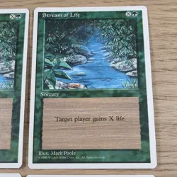 Stream of Life - Fourth Edition - MTG Magic - Playset - Green Sorcery - Image 5