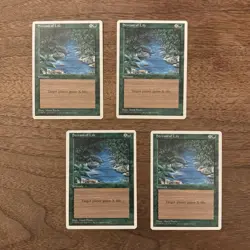 Stream of Life 4x NM+ NEVER PLAYED MTG Fourth 4th Ed. Magic x4 FAST SHIPPING - Image 1