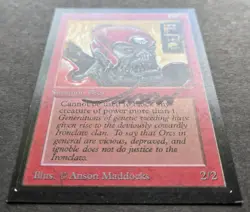 SIGNED MtG Magic Maddocks _ Beta CE _ Artist Proof _ IRONCLAW ORCS _ Glued 1/50! - Image 3