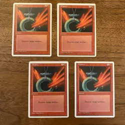 4x Shatter NM+ NEVER PLAYED MTG Fourth 4th Ed. Magic x4 FAST SHIPPING - Image 1