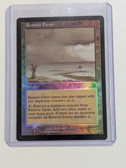 MTG Remote Farm Mercadian Masques FOIL NM Magic the Gathering Free Shipping - Image 1