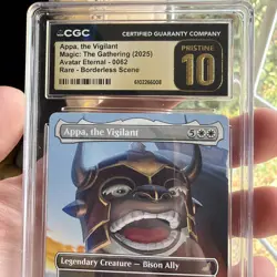 Appa, The Vigilant 0062 TLE Borderless MTG Avatar CGC Pristine 10 Pop 1 🔥 - Image 4
