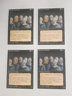 MTG Playset 4x Scathe Zombies (4th Edition/Black/C) - BGM - Image 1