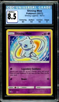 Pokemon Shining Legends Shining Mew 40/73 CGC 8.5 (8.5, 8.5, 9.5, 9) - Image 1