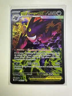 Mega Gengar Ex 056/094 Phantasmal Flames Holo Double Rare 350 HP EX Pokemon TCG - Image 1