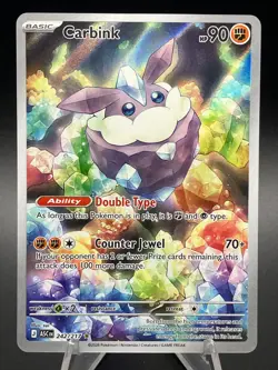 Carbink 242/217 Full Art Holo Rock Basic Ascended Heroes 90HP Pokemon TCG Mint - Image 1