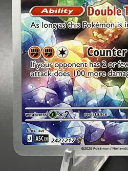 Carbink 242/217 Full Art Holo Rock Basic Ascended Heroes 90HP Pokemon TCG Mint - Image 5