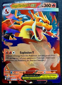 Mega Charizard Y Ex 022/217 Ascended Heroes - DOUBLE RARE HOLO - 2026 Pokemon - Image 1