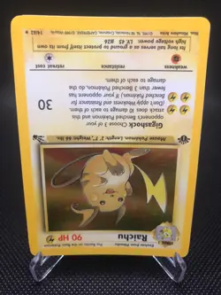 MINT!! 🔥WoTC VINTAGE 1ST EDITION🔥 POKEMON FOSSIL - RAICHU 14/62 - Image 2