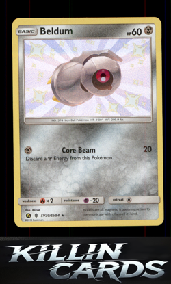 Beldum SV30/SV94 Pokemon Shiny Holo Rare Hidden Fates: Shiny Vault Card NM - Image 1