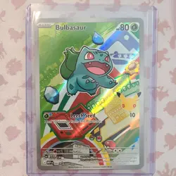 First Partner Illustration Bulbasaur Promo Full Art Holo 037 Pokemon TCG - Image 1