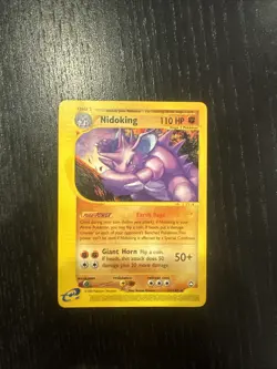 Pokemon TCG Nidoking 24/147 Rare Aquapolis LP - Image 1