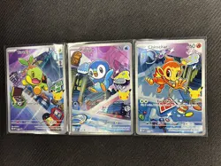 Pokemon TCG First Partner Illustration Collection Promo - Sinnoh Region Starters - Image 1