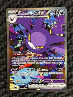 Pokemon TCG Team Rocket’s Crobat EX 234/182 Special Illustration Rare (SIR) DR - Image 1