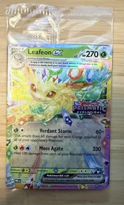 Pokemon Prismatic Evolutions EX Holo Leafeon, Flareon, Glaceon Lot 3 - Image 2