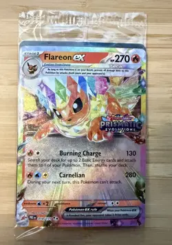 Pokemon Prismatic Evolutions EX Holo Leafeon, Flareon, Glaceon Lot 3 - Image 3