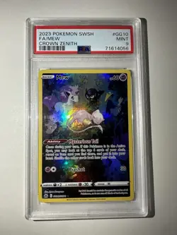 2023 Pokemon Mew #GG10 Crown Zenith Galarian Gallery Full Art Rare PSA 9 - Image 1