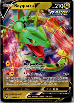Rayquaza V Sword & Shield SWSH147 Pokemon TCG Holo Promo Promo NM Foil - Image 1