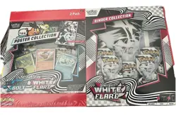Pokemon White Flare Binder & Poster Collection Sam’s Club 2-Pack Sealed New - Image 1