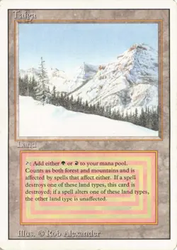 MTG Card 1994 Revised Rare :: Taiga :: Rob Alexander :: Scans - Image 5