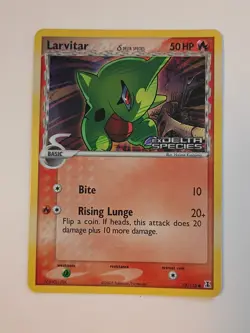 Larvitar 73/113 Delta Species Holo Stamped Pokemon LP - Image 1