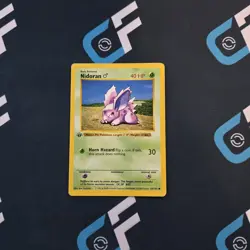 Nidoran M 055/102 1st Edition Base Set (Shadowless) Regular Pokemon TCG - Image 1