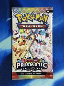 Pokemon 2025 Scarlet & Violet Prismatic Evolutions Booster Pack Lot X8 Artset NM - Image 4