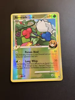 Roserade GL 12/111 Reverse Holo Rare Platinum Rising Rivals Pokemon TCG NM - Image 1