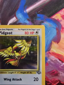 PIDGEOT JUNGLE HOLO RARE 08/64 VINTAGE POKEMON TCG UNLIMITED LP - Image 3