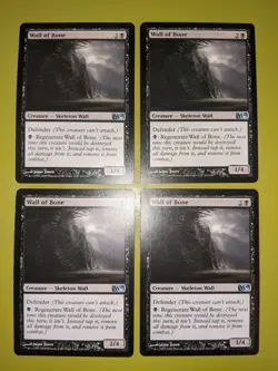 Wall of Bone x4 Magic 2010 M10 4x Playset Magic the Gathering MTG - Image 1