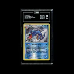 2015 Pokemon XY Ancient Origins Gyarados Reverse Holo #20 20/98 TAG 9 - Image 1