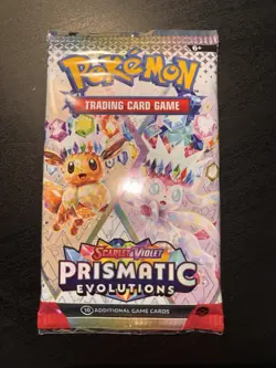 22.3g HEAVY Prismatic Evolutions Booster Pack Pokemon TCG -Sylveon Artwork NEW - Image 2