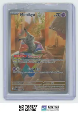 2024 Pokemon SVP Black Star Promo Paldea Fates ETB Holo Mimikyu #075 - Image 1