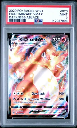 7996 Charizard VMAX 2020 Pokemon Sword & Shield Darkness Ablaze #020/189 PSA 9 - Image 1