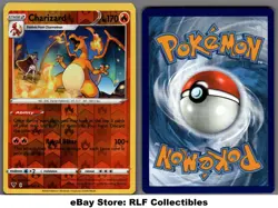 2020 Pokemon, Vivid Voltage, #025/185 Charizard, Reverse Holo Rare - Image 1
