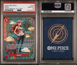 ONE PIECE OP05 AWAKENING OF THE NEW ERA #016 NAMI SPECIAL ALTERNATE ART PSA 10 - Image 3